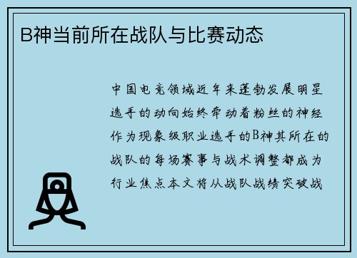 B神当前所在战队与比赛动态